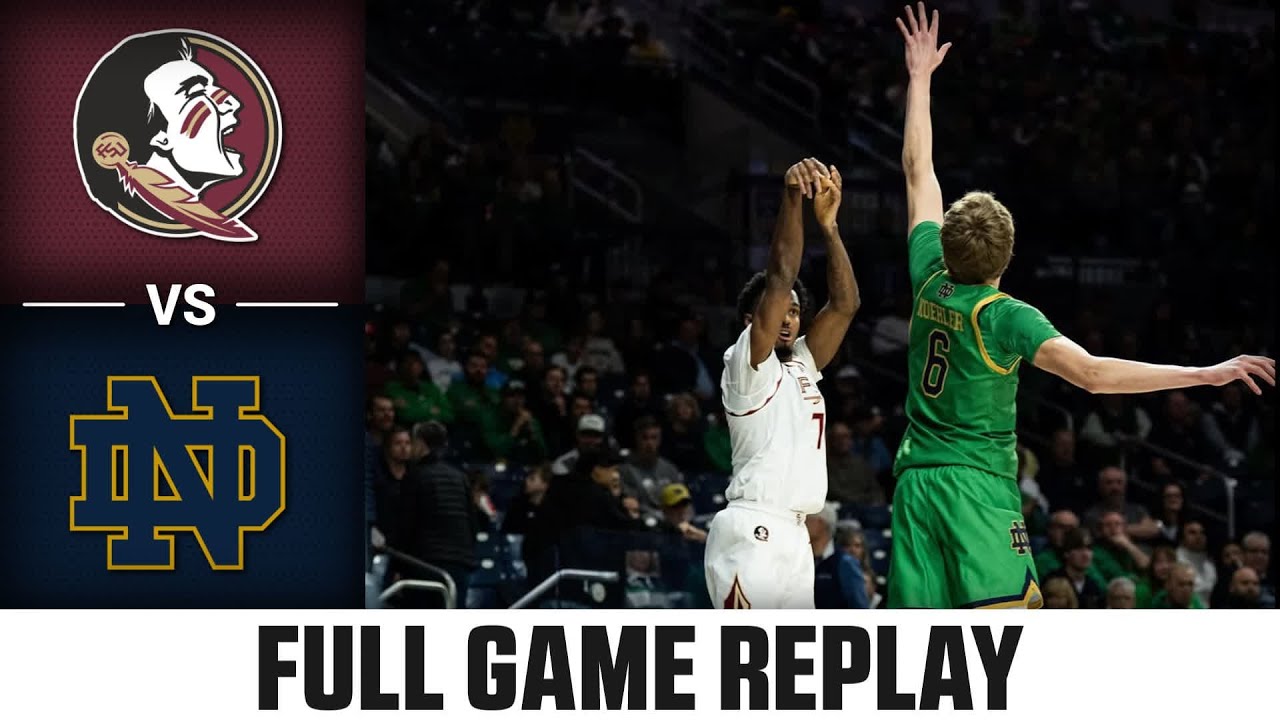 Florida State vs. Notre Dame Full Game Replay | 2025-26 ACC Men's Basketball