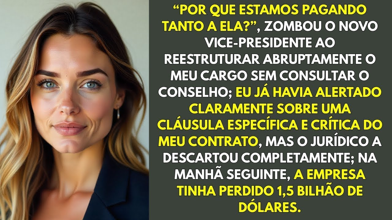 O novo vice presidente zombou do meu salário — uma cláusula oculta custou 1,5 bilhão à empresa