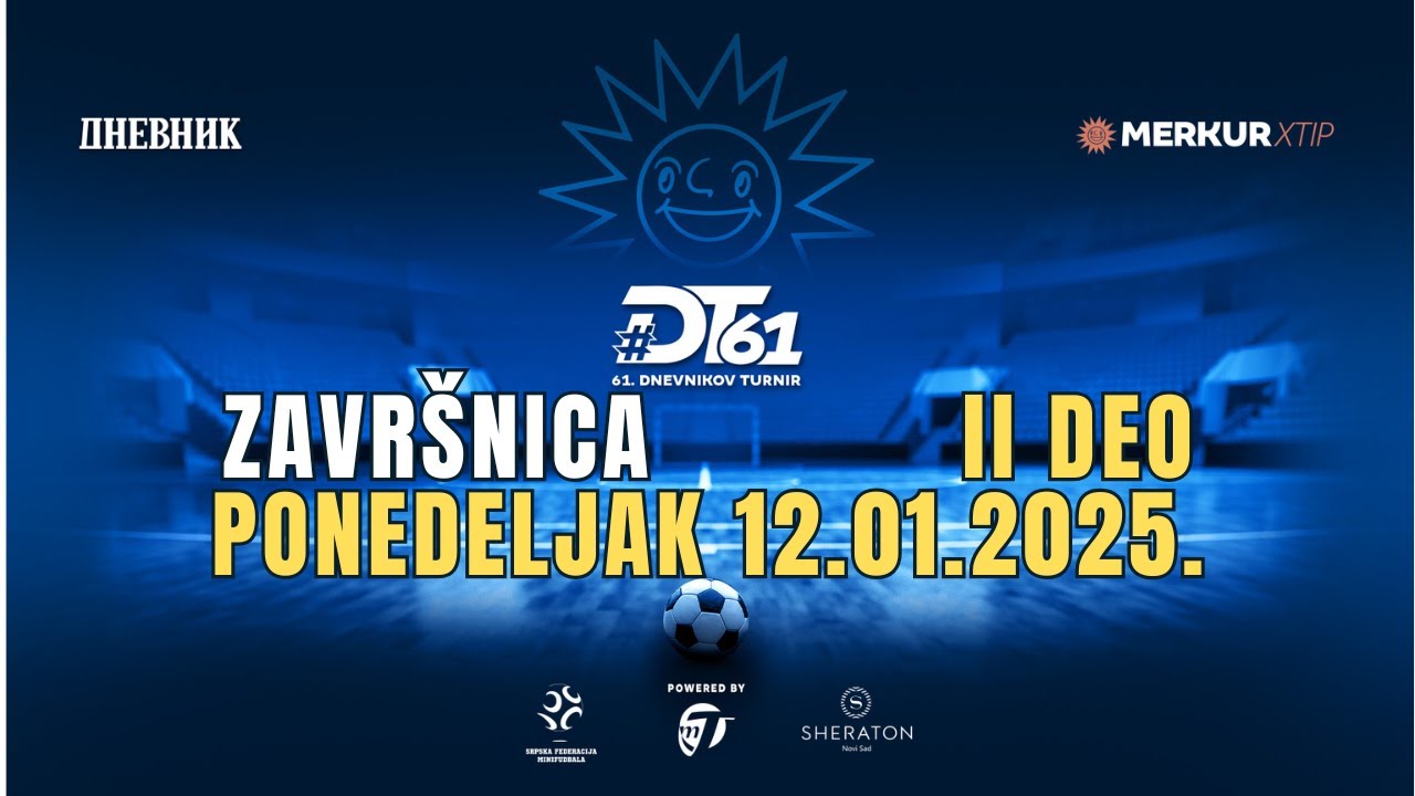 61. DNEVNIKOV TURNIR (Ponedeljak, 12.01.2026.) Drugi deo