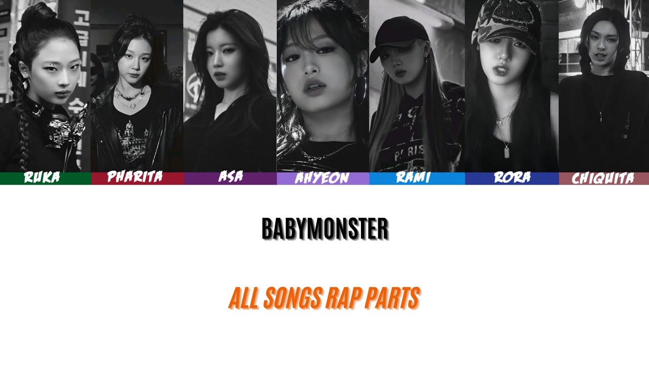 BABYMONSTER - All Rap Parts [Color Coded Lyrics/Eng]
