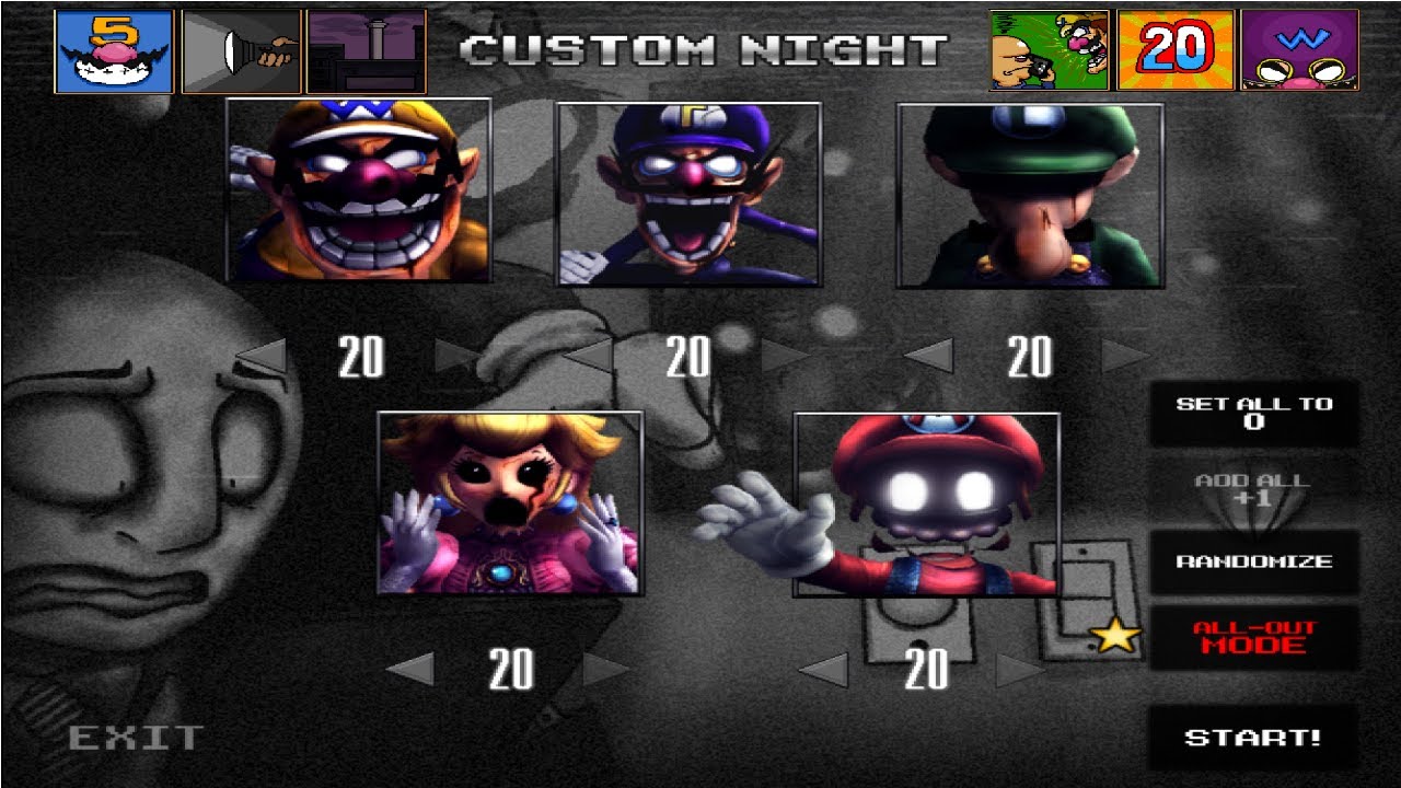 Five Nights at Wario's Deluxe - 5/20 Mode + Secret Night
