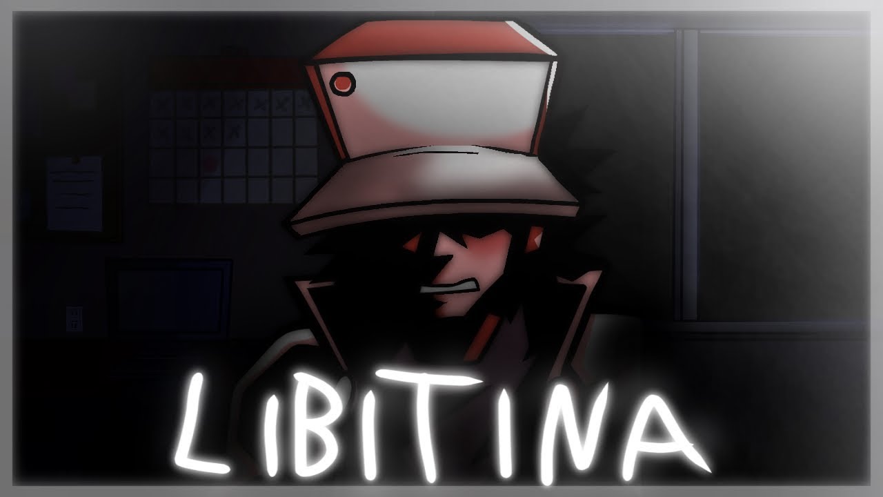 FNF Libitina But Glitchy Red Sings It || FNF Doki Doki Takeover Plus Cover