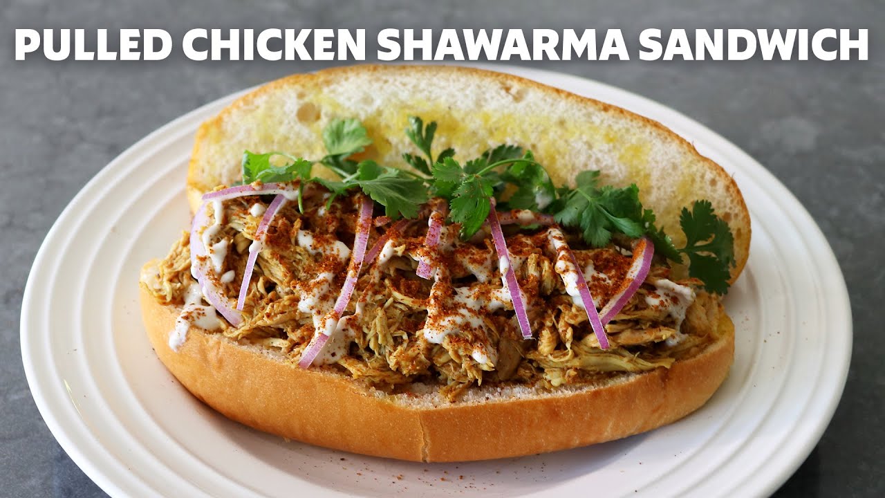 Pulled Chicken Shawarma Sandwich | Food Wishes