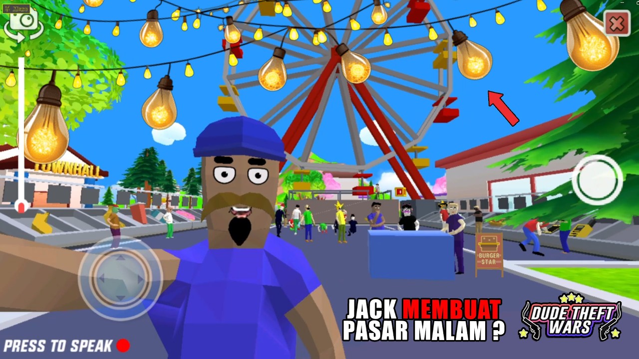 [ BARU ] PASAR MALAM DI KOTA DUDE‼️DUDE THEFT WARS