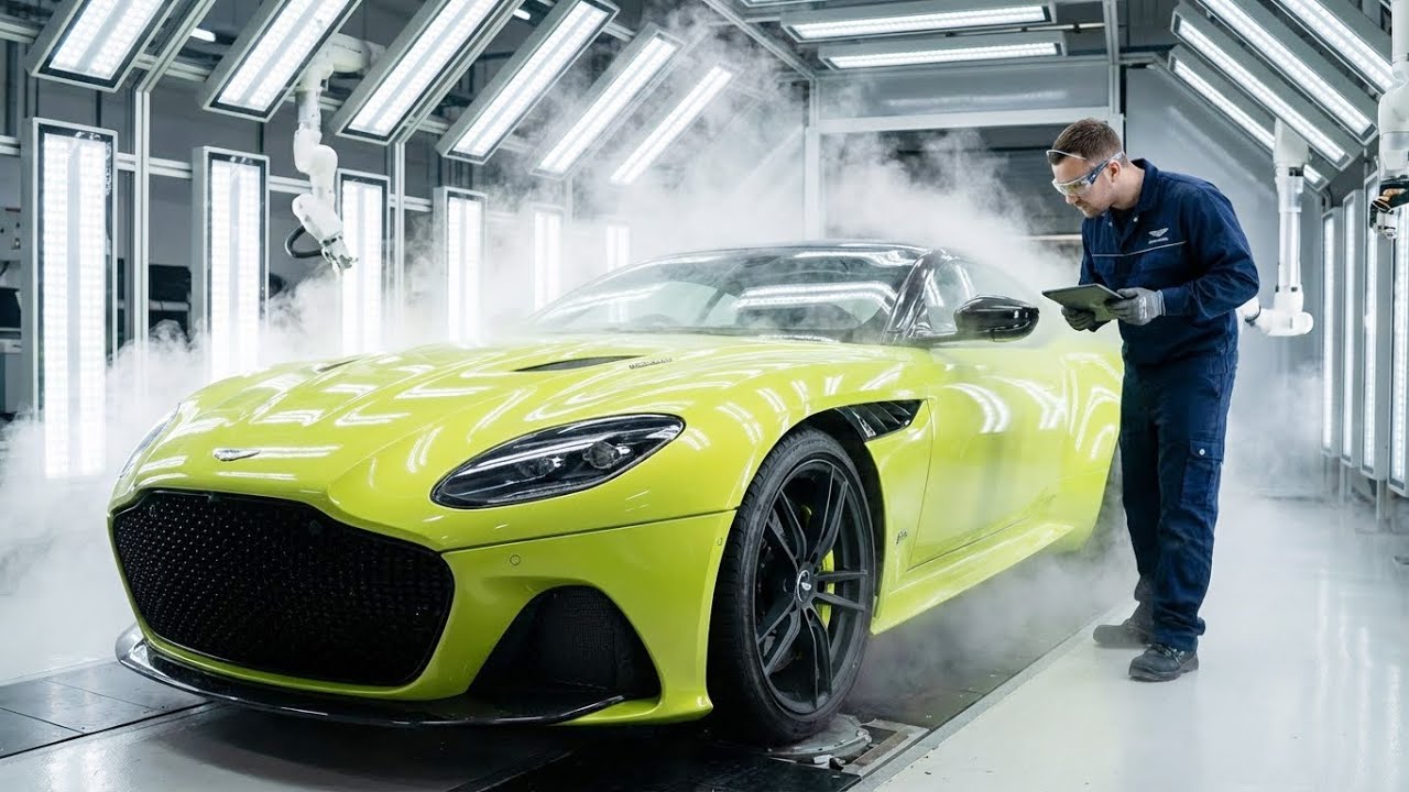 Aston Martin DBS Superleggera: Intense High-Pressure Water Spray Test & Quality Check