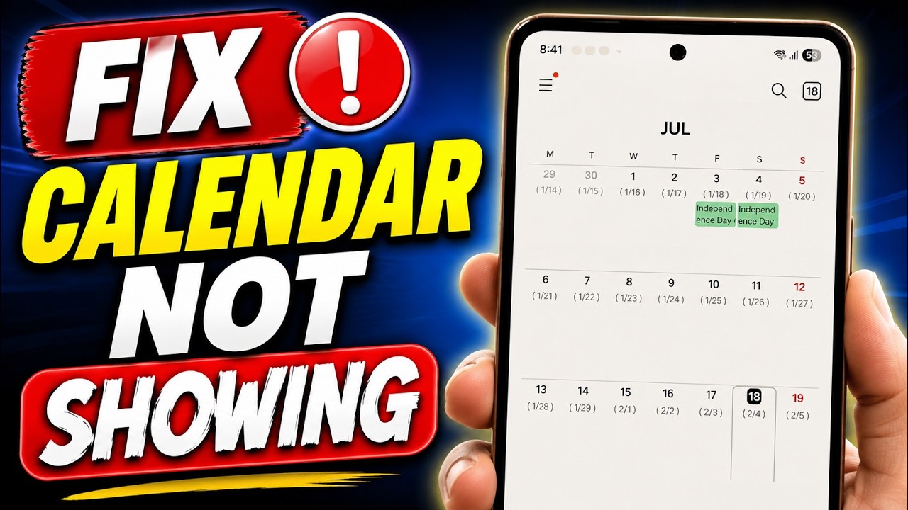 Samsung calendar events not showing | samsung calendar holidays not showing