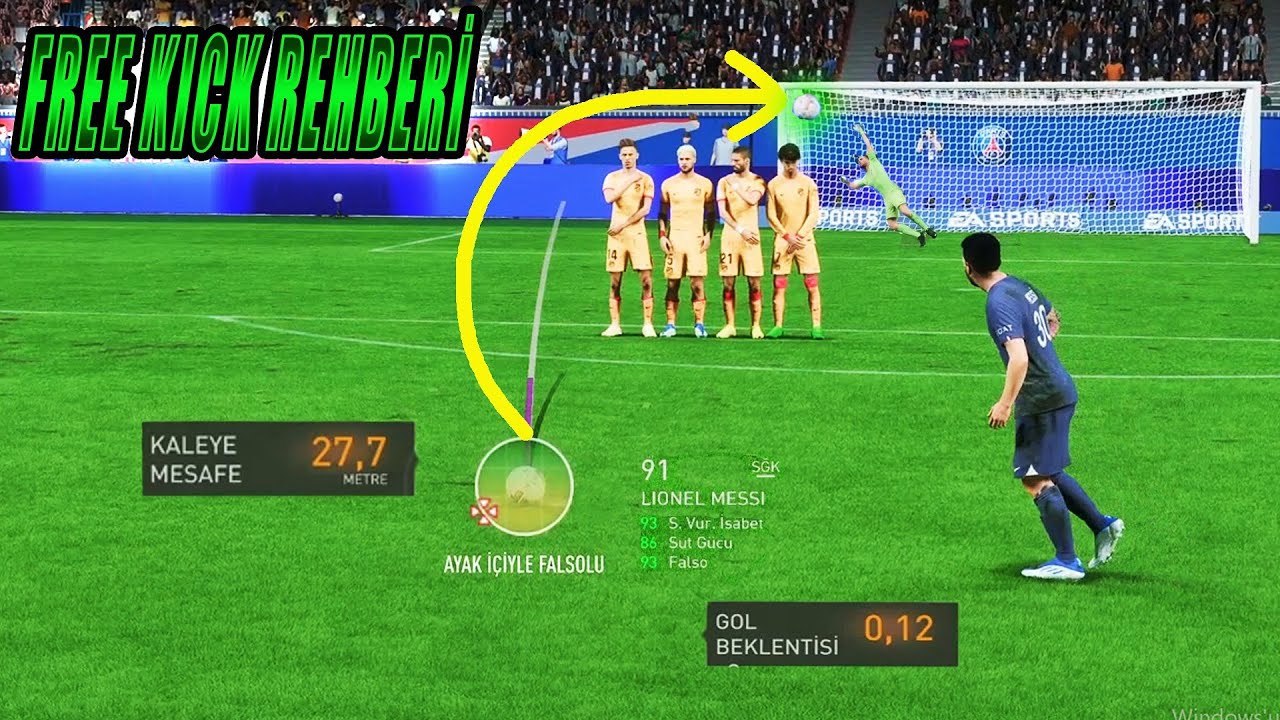FIFA 23 FREE KICK'TEN NASIL GOL ATILIR ?? FIFA 23 Free Kick Rehberi