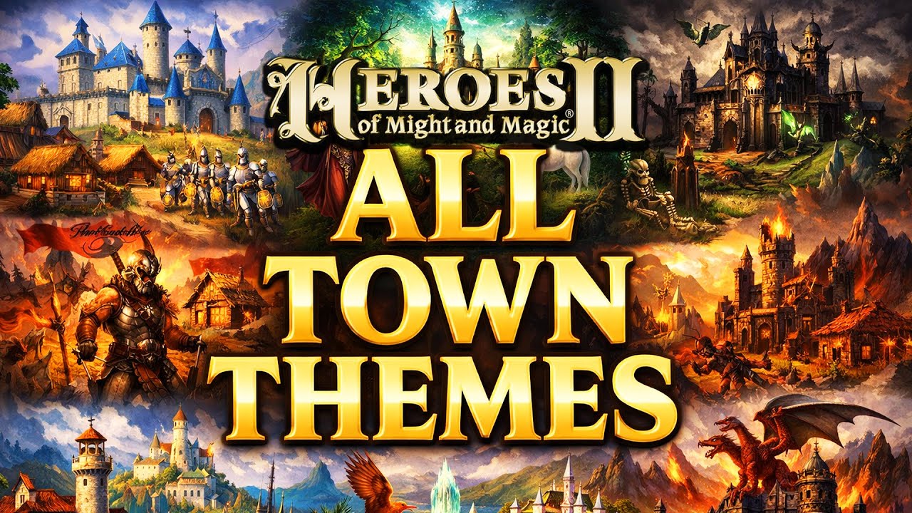 Heroes of Might and Magic II OST – All Town Themes (Orchestral)