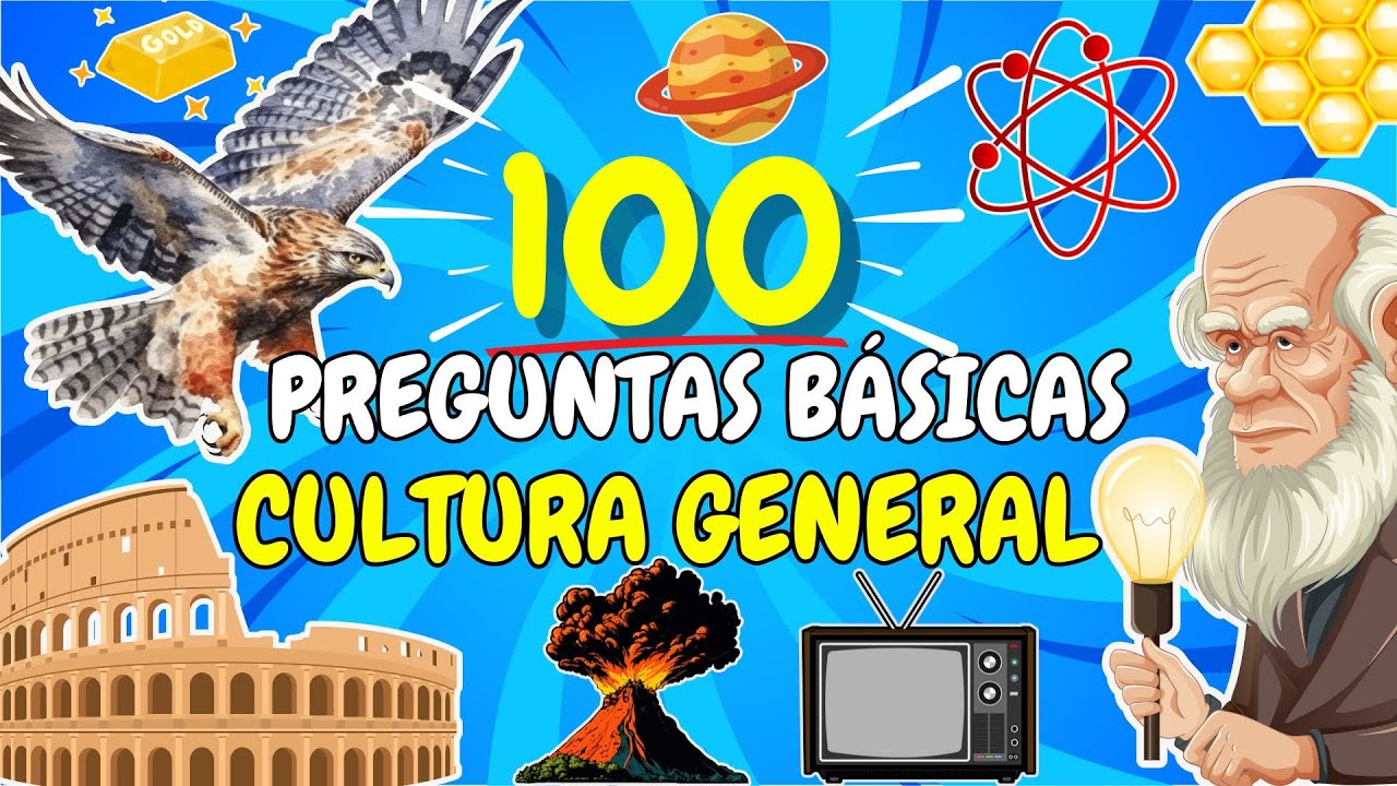 ✅100 Preguntas FÁCILES de Cultura General 🤯🔥 ¡Acepta El Reto! | Quiz | Desafío Educativo📚