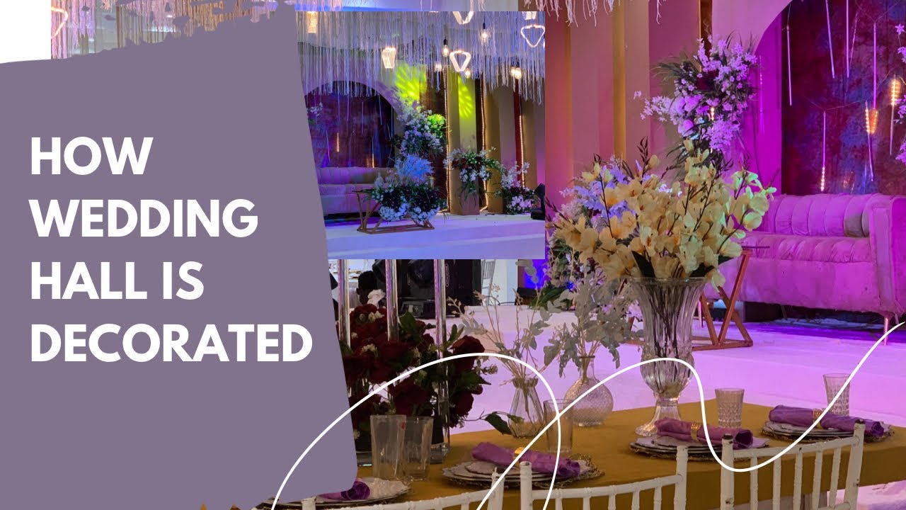 How wedding hall is decorated