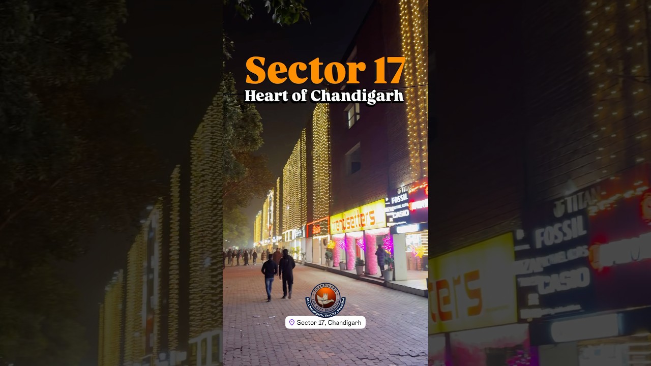 Sector 17 is also known as the heart of Chandigarh city