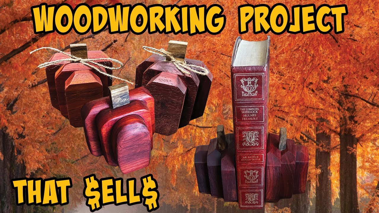 Fall Woodworking Project that Sells | Wooden Pumpkin Decor