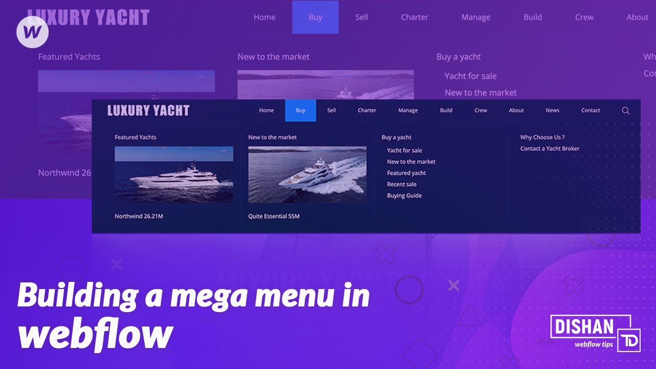 Full width mega menu in webflow