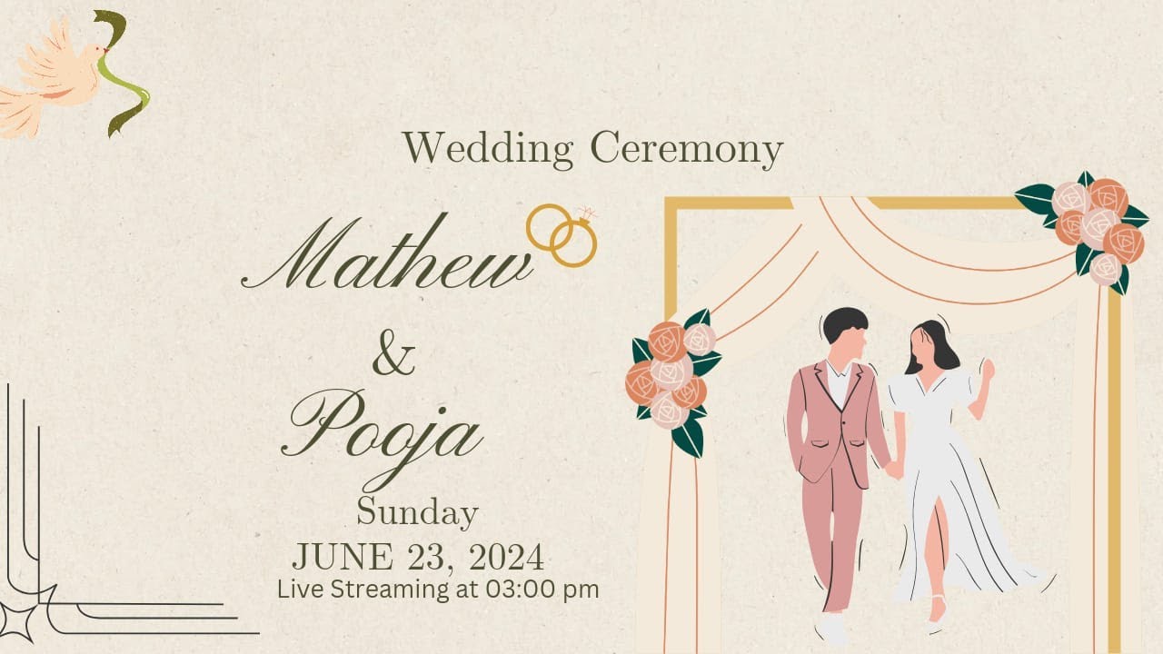 Mathew & Pooja | Wedding | 23.06.2024 | Live streaming