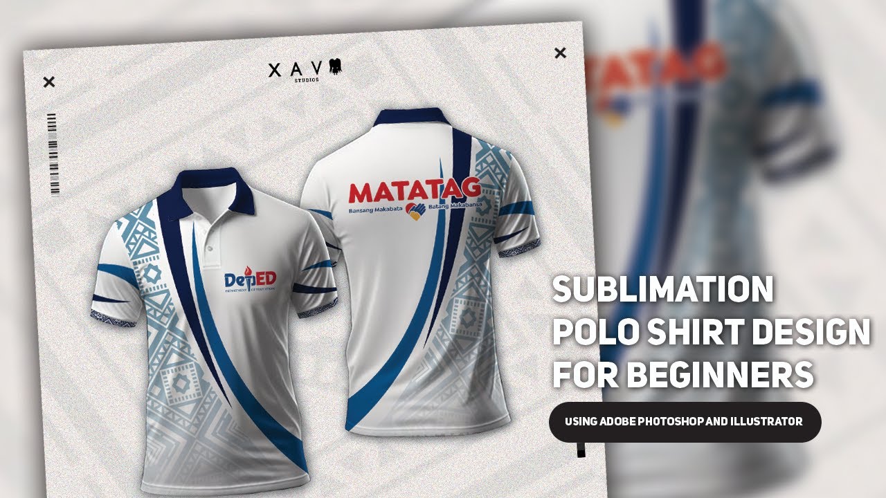 Sublimation Polo Shirt Design for Beginners Using Adobe Photoshop and Adobe Illustrator