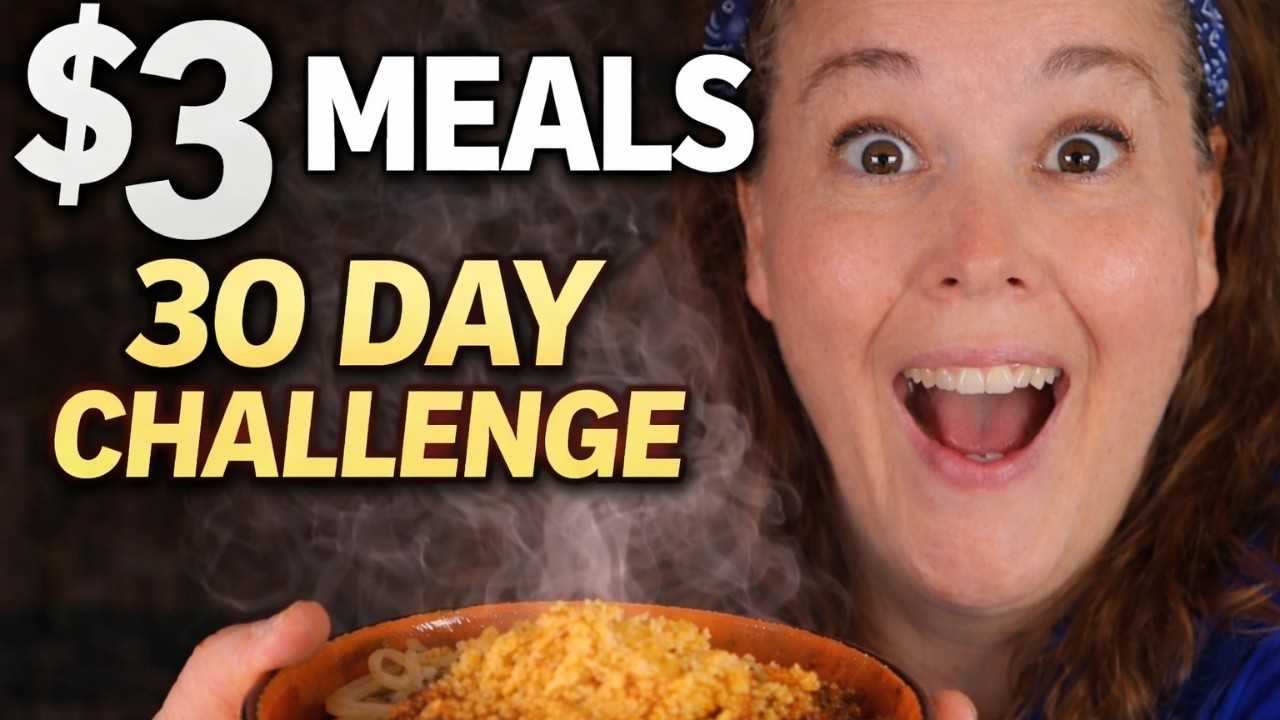 30 Days of $3 Meals &mdash; REAL Frugal Living On LOW-INCOME