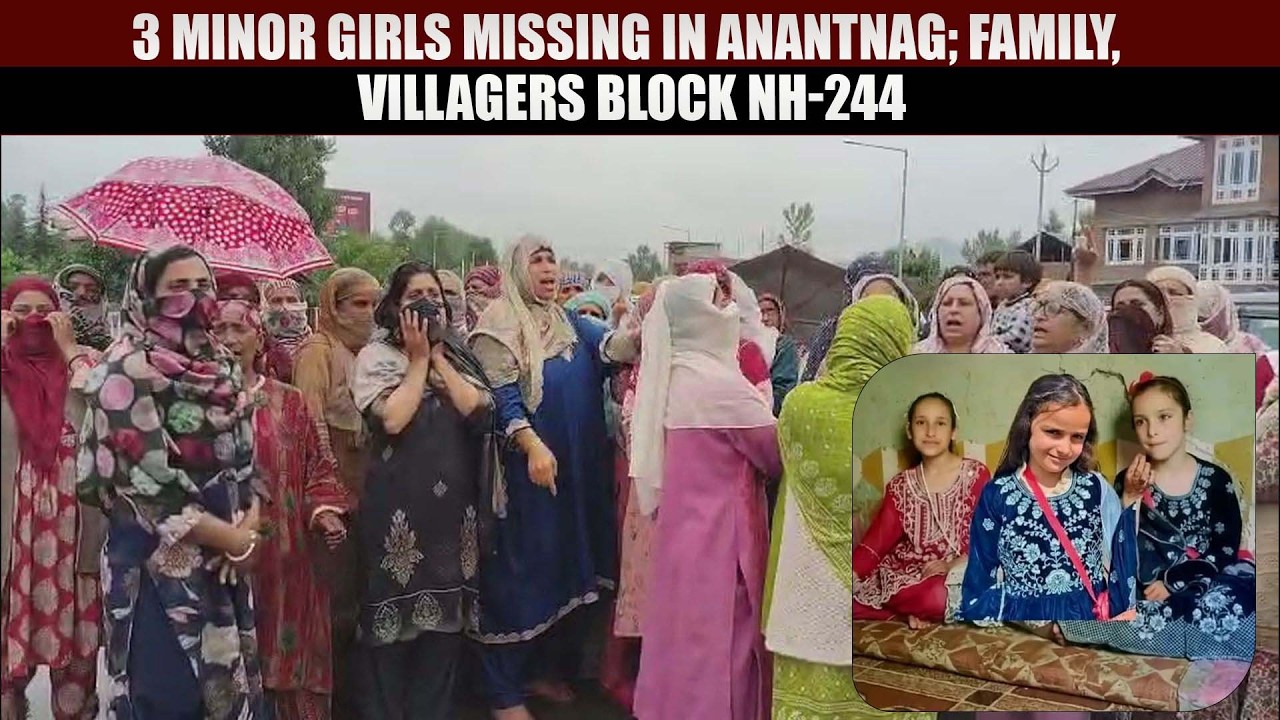3 Minor girls missing in Anantnag; Family, villagers block NH-244