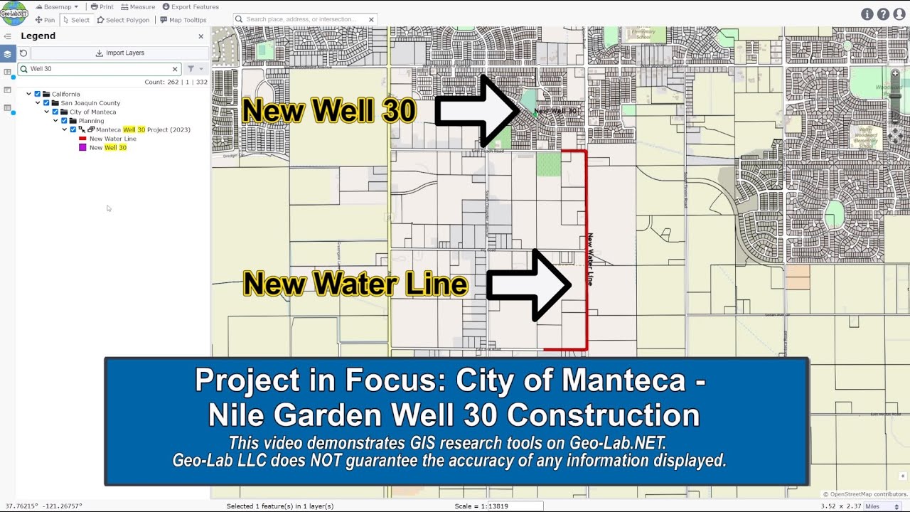 City of Manteca: Nile Garden Well 30 Construction