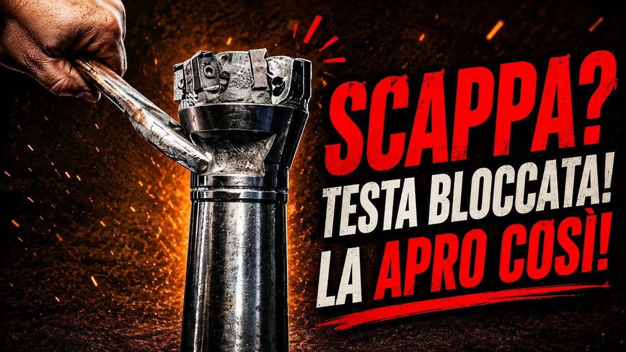 Testa della fresa bloccata???? La apro così!!!!!!!!!