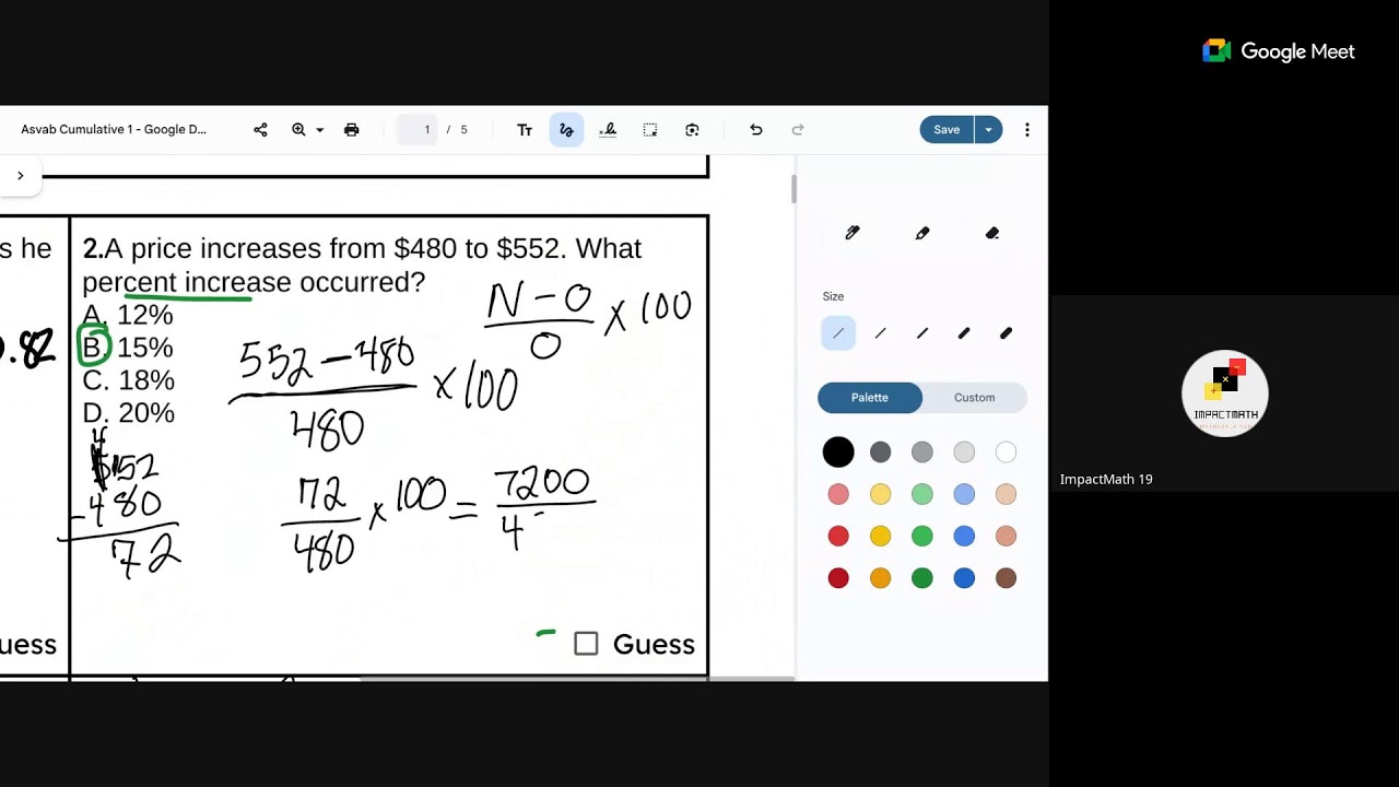 ASVAB - Cumulative Math 1