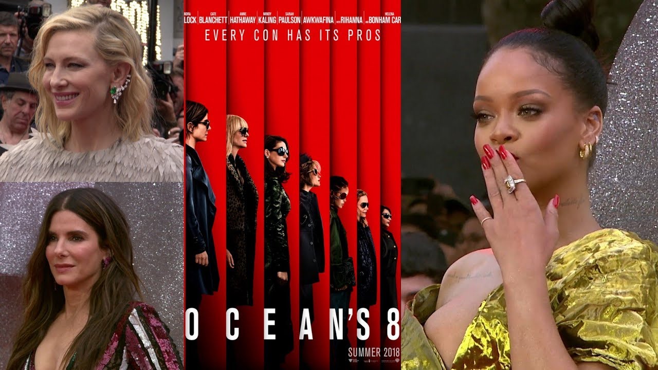 Oceans 8 Premiere Interviews - Sandra Bullock, Rihanna, Cate Blanchett