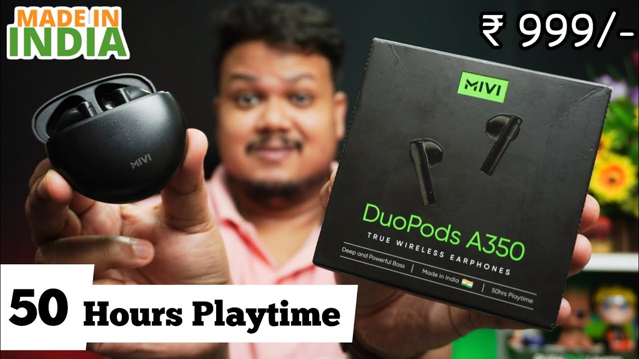 Mivi Duopods A350 Unboxing & Review - True Wireless Earbuds with 50 Hours of Playtime 🔥🔥🔥