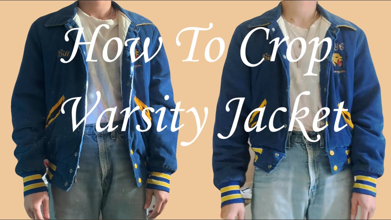 How To Crop A Varsity Jacket (DIY No Tailor Needed)
