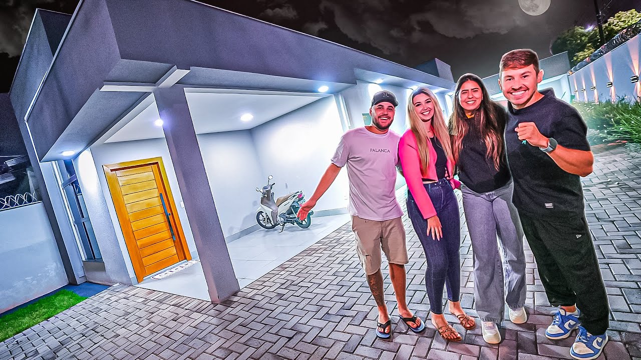 RENAN E A DANI VIERAM CONHECER NOSSA CASA  NOVA 🏡