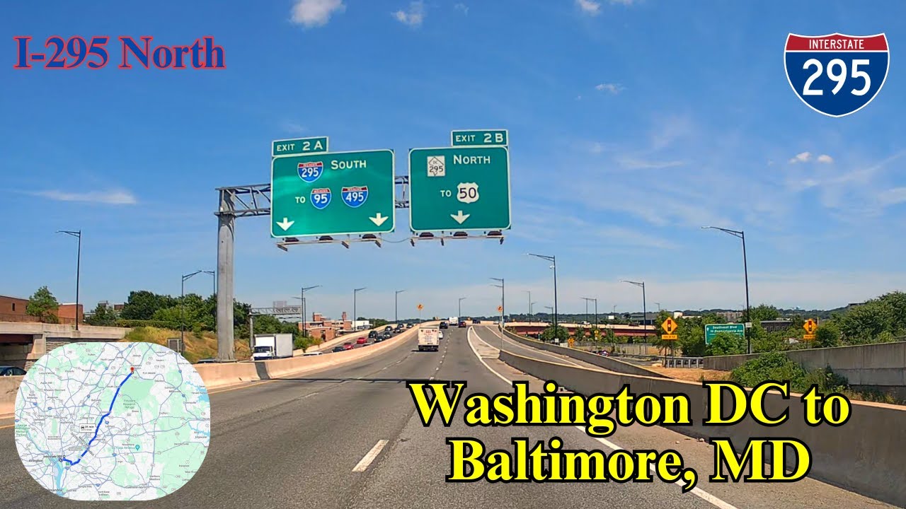 I-295 North | U.S. Capital, Washington, D.C. to Baltimore, MD | streetview819 | streetview