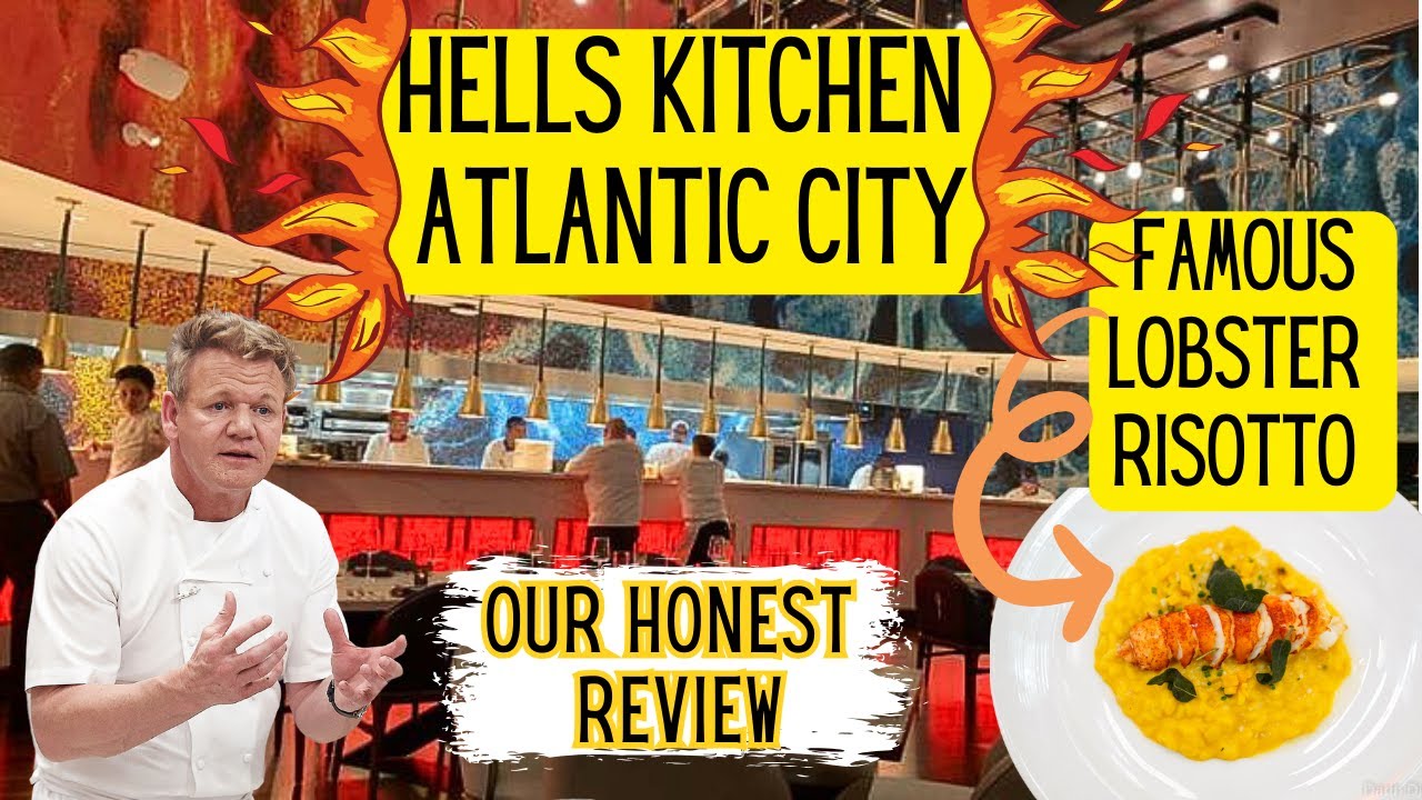 Trying HELLS Kitchen in ATLANTIC City | Gordon Ramsay at CAESARS | The BEST One Yet !?  TONS of Food