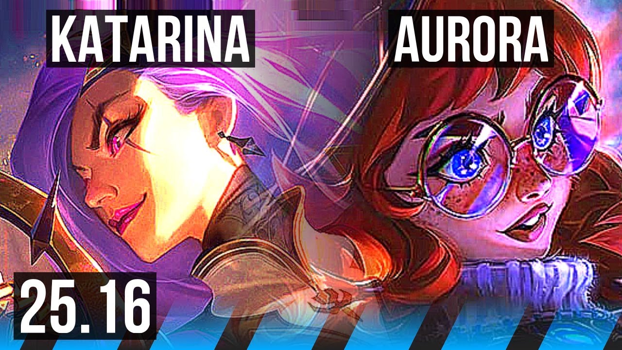 KATARINA vs AURORA (MID) | EUW Master | 25.16