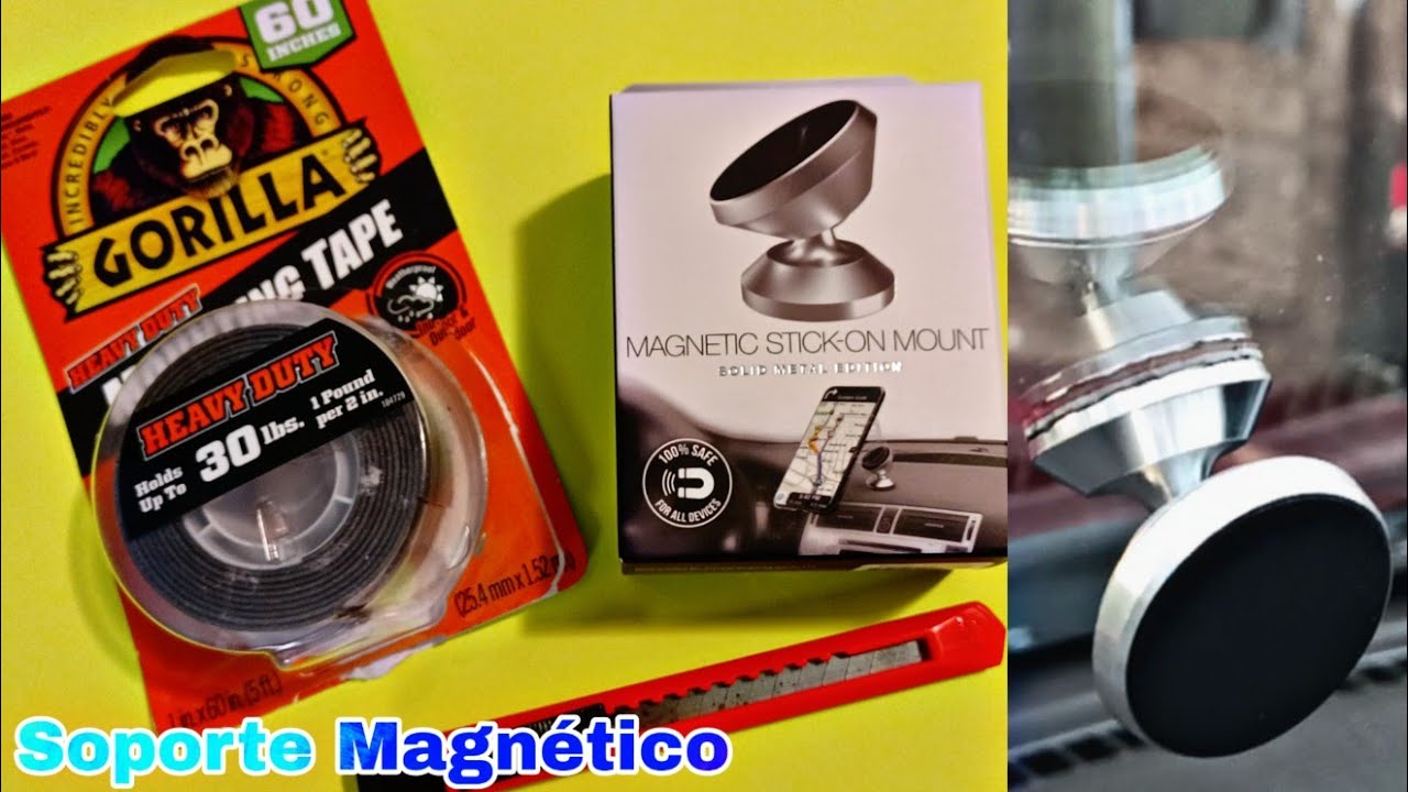 cómo instalar soporte magnético para SmartPhone en un carro