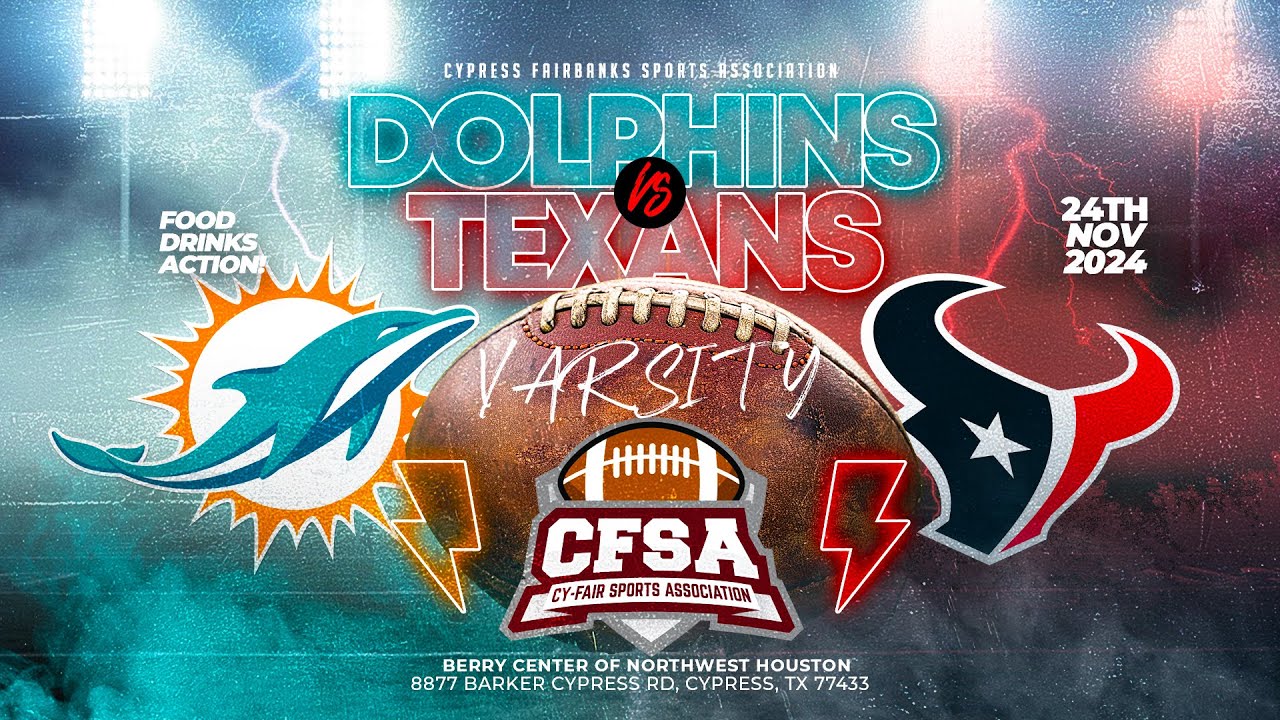 🏈 C.F.S.A. 2024 Varsity Super Bowl: Dolphins vs. Texans 🏟️