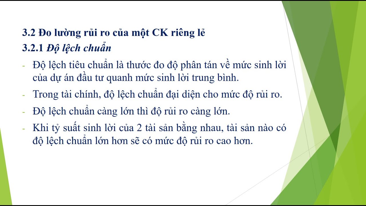 [Phân Tích & Đầu Tư Chứng Khoán] Tập 2: Đo lường Rủi ro Đầu tư.