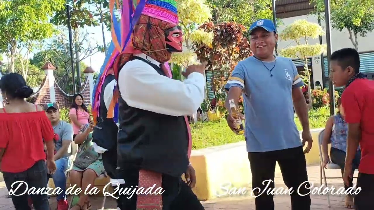 Danza de la Quijada festejando el día muertos (02 de noviembre) en San Juan Colorado