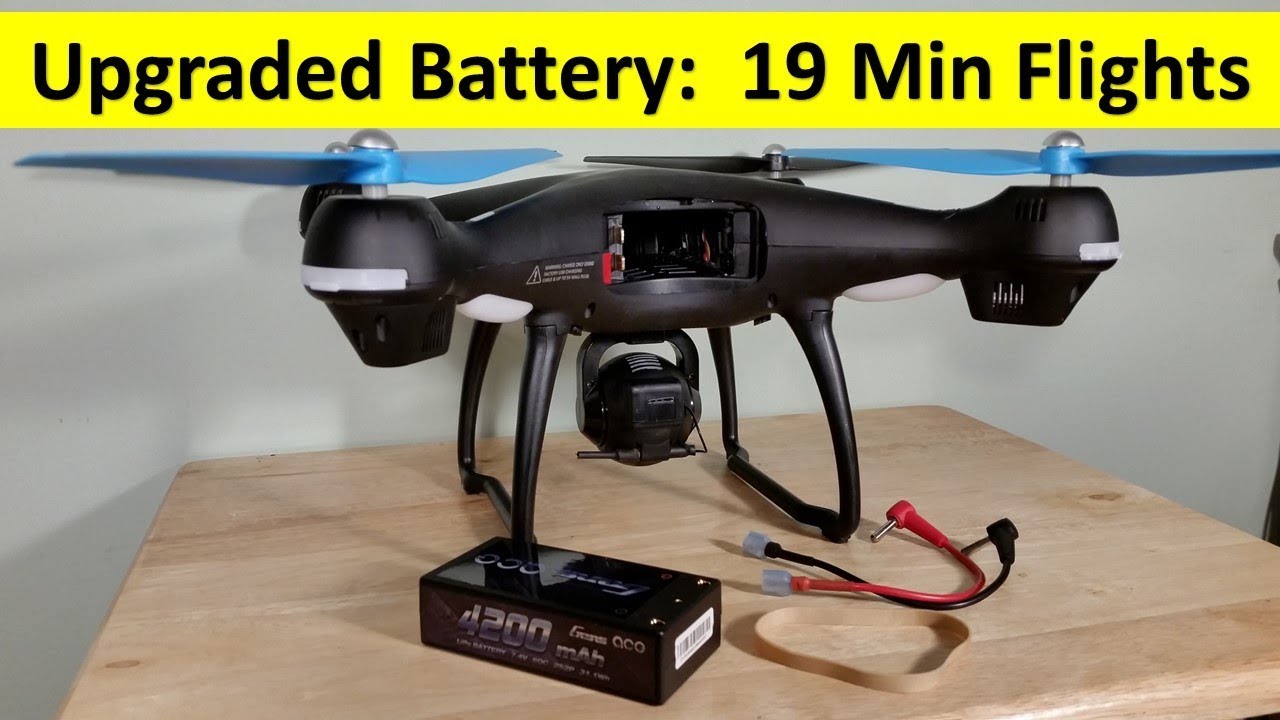 Upgraded 19 Min Batteries Promark GPS Shadow Drone