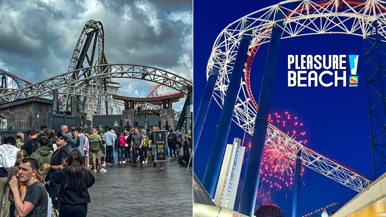 Blackpool Pleasure Beach Late Night Riding with Speedy Pass VLOG | July 2024