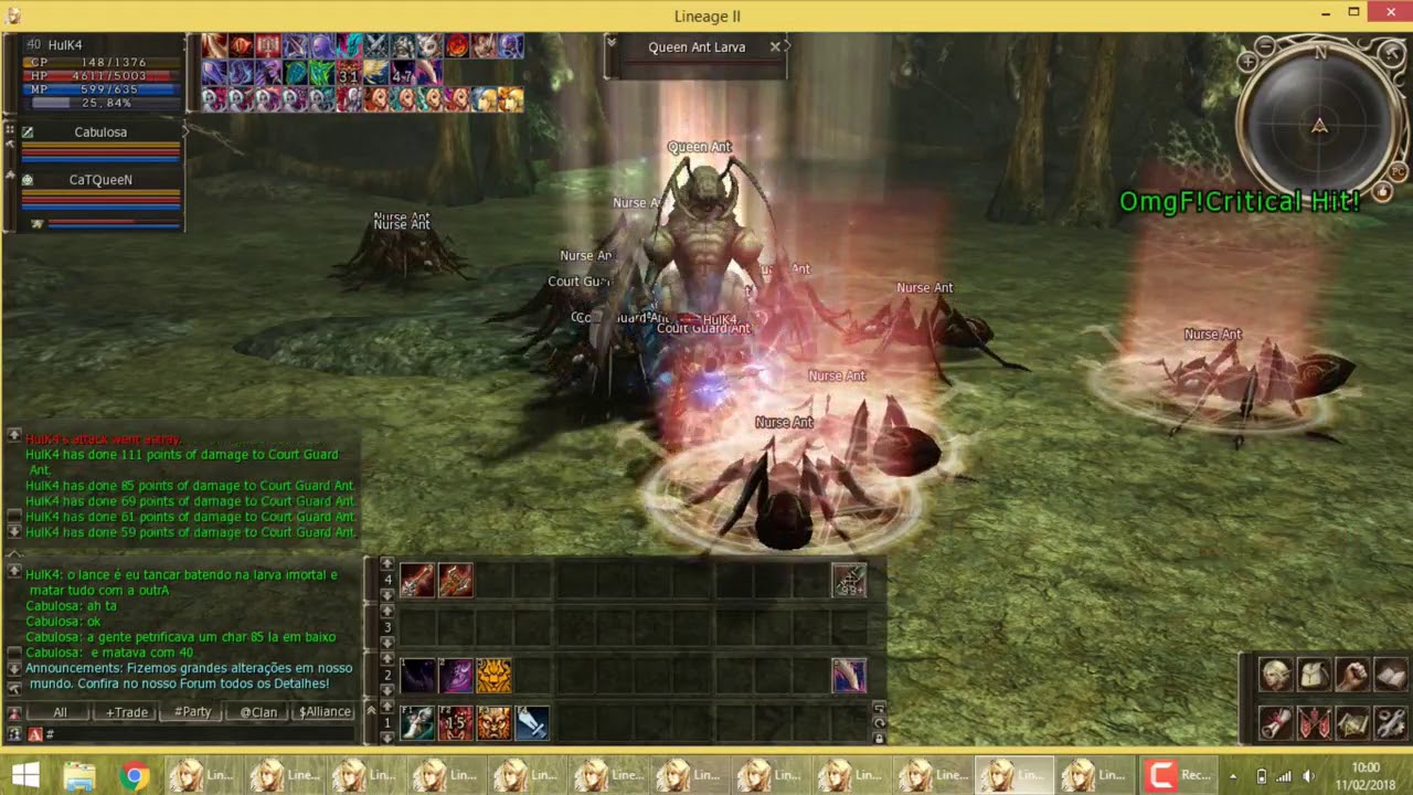 L2 Monster Kill (high five) - Matando Queen Ant/ Clan WeeD