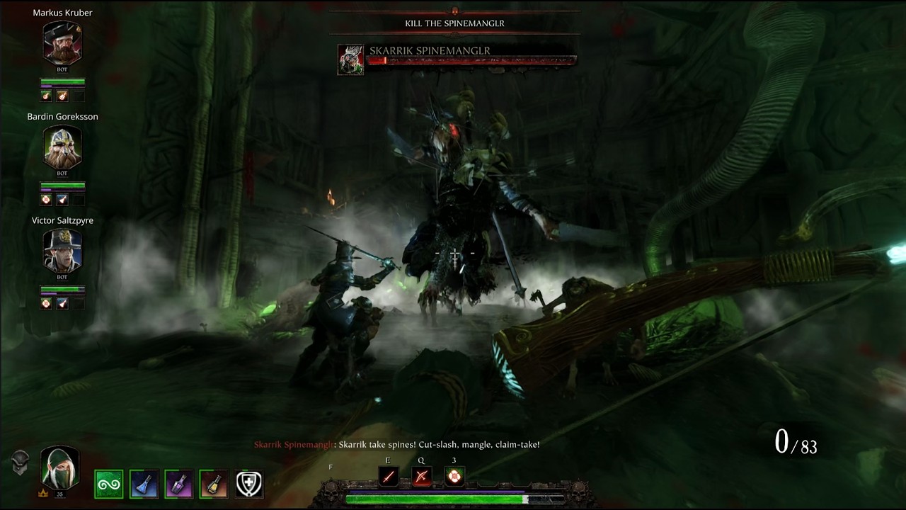 Vermintide 2 - I want to get better at shooting a bow!(with bot, in champion level)