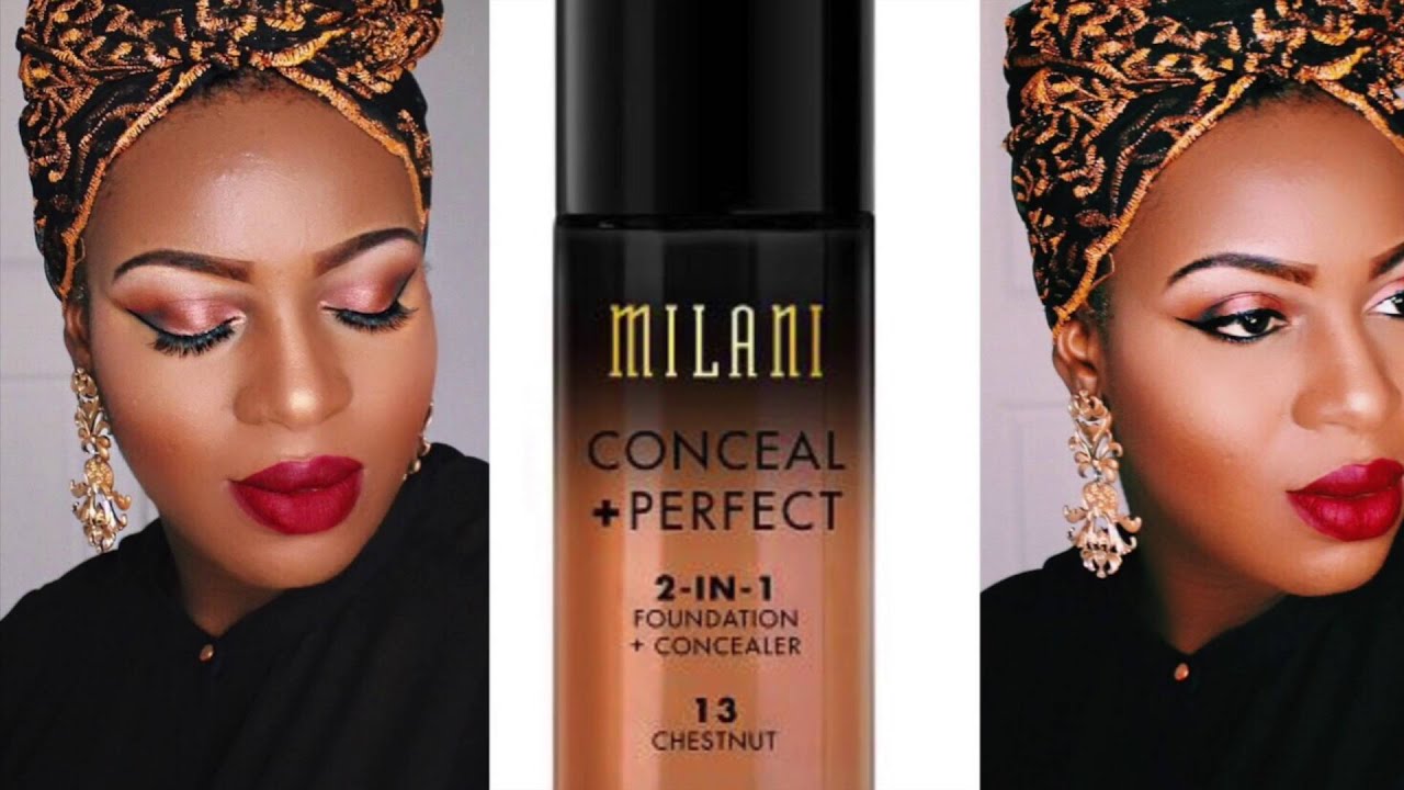Milani Conceal +Perfect 2-in-1 Foundation Review 13 Chesnut 💚