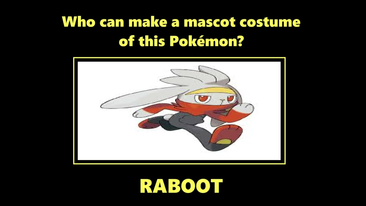 2026 Request To Make A Raboot Pokémon Mascot Costume 