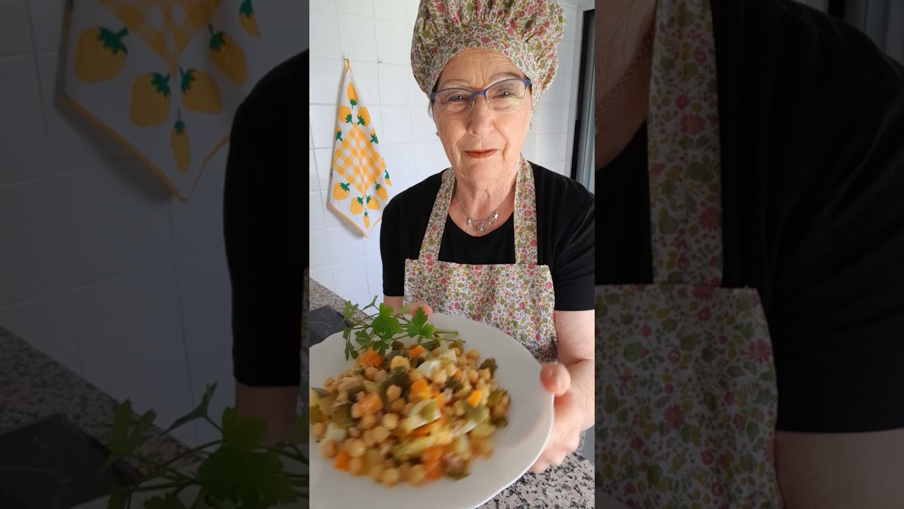 ENSALADA DE GARBANZOS CON  VERDURAS