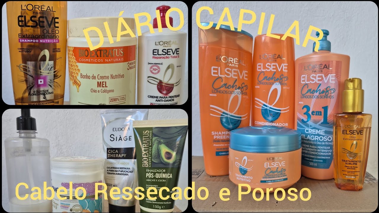 Como Cuido do meu Cabelo RESSECADO e POROSO|Diário Capilar