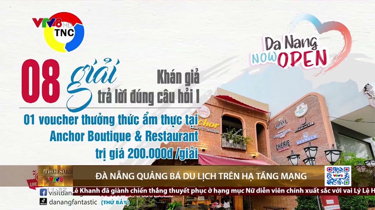 vtv8- LIVESTREAM DU LỊCH Đ&Agrave; NẴNG &ndash; DANANG NOW OPEN