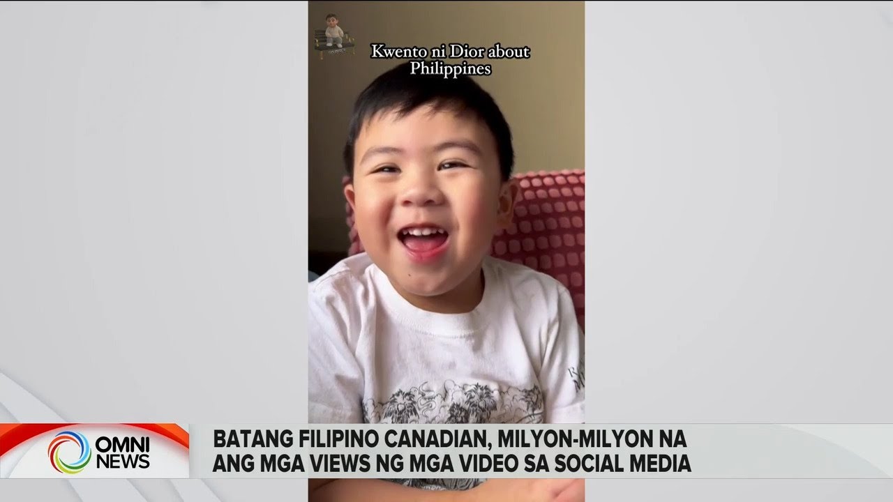 Batang Pinoy Canadian milyon-milyon na ang views ng mga video sa social media I OMNI News Filipino