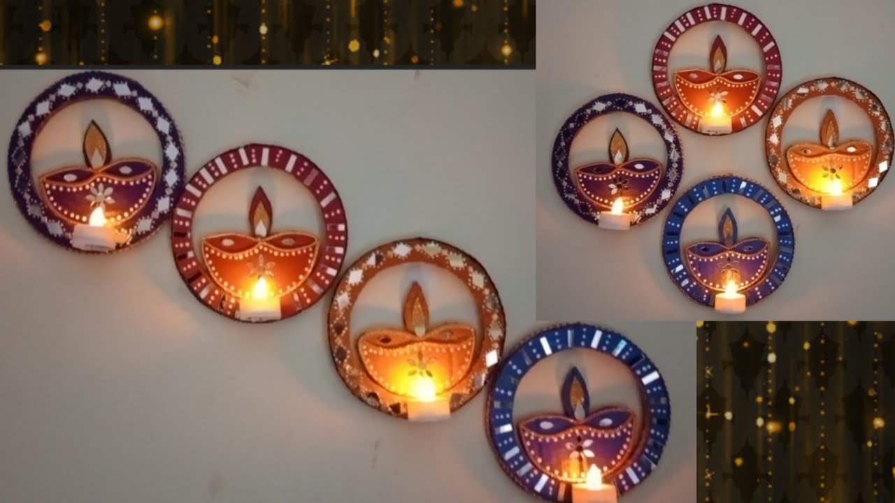 Diwali Decoration Ideas | Diwali Wall Hanging Decor | Tea Light Candle Holder  | Festive home Decor
