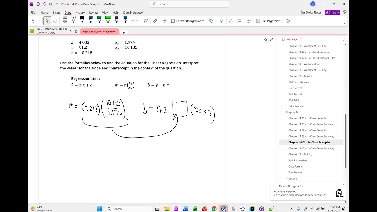 11/6/25 IBSL - 4th hour