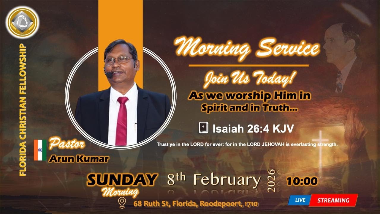 Sunday 08th February  | Sunday Service | Pastor Arun Kumar