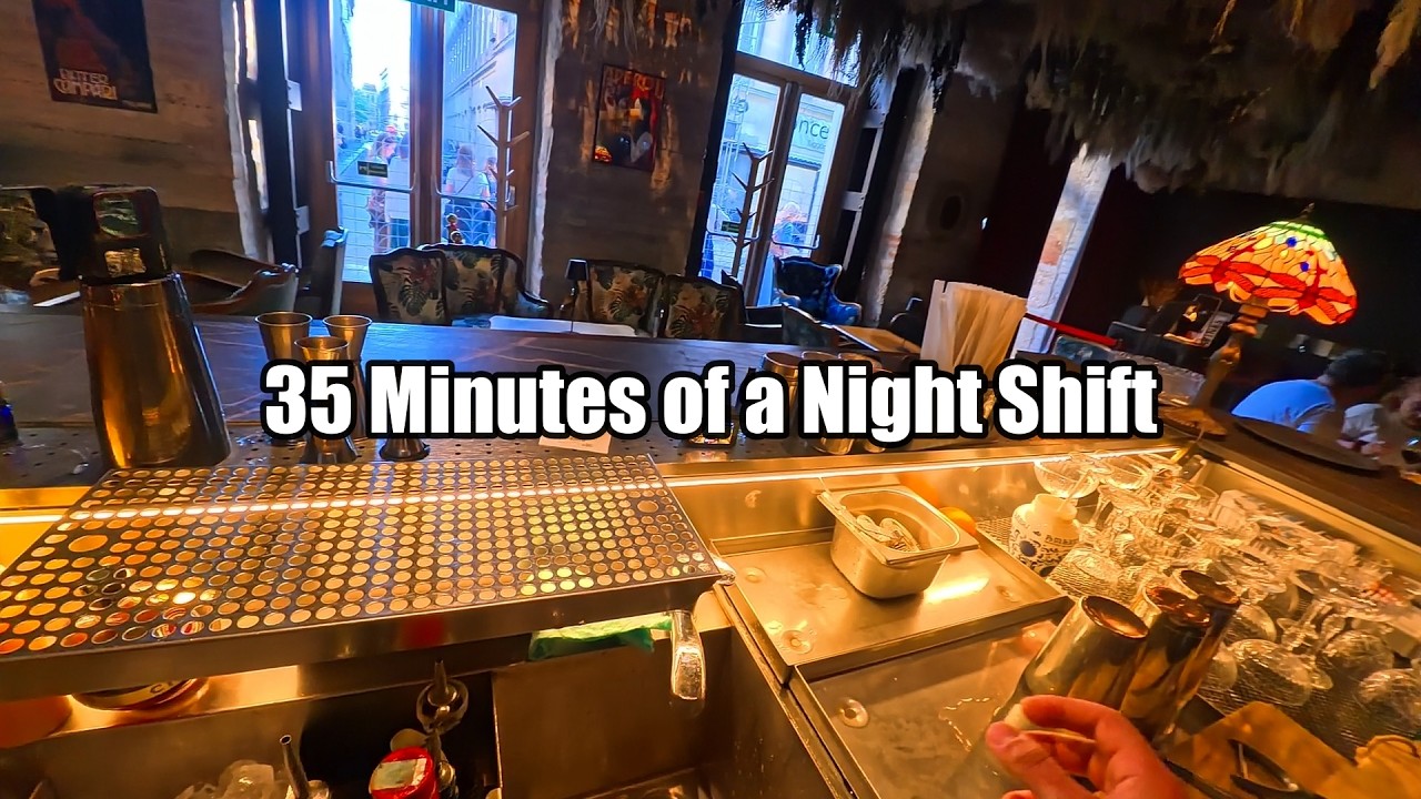A Night Behind the Bar 🍸 | 35 Minute Cocktail Session POV