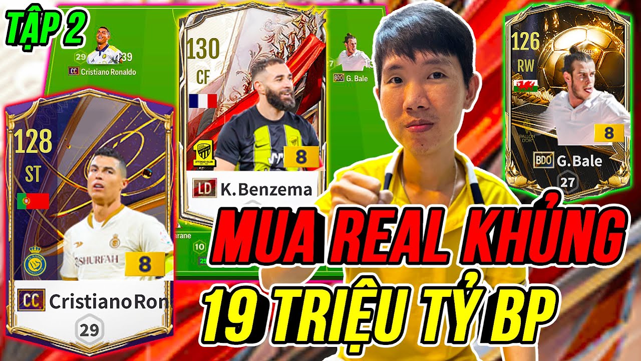 TH&Agrave;NH HO&Agrave; Qu&eacute;t Sạch TTCN Build team Real Madrid 19 triệu tỷ BP Cực Khủng - Tập 2 | FC Online